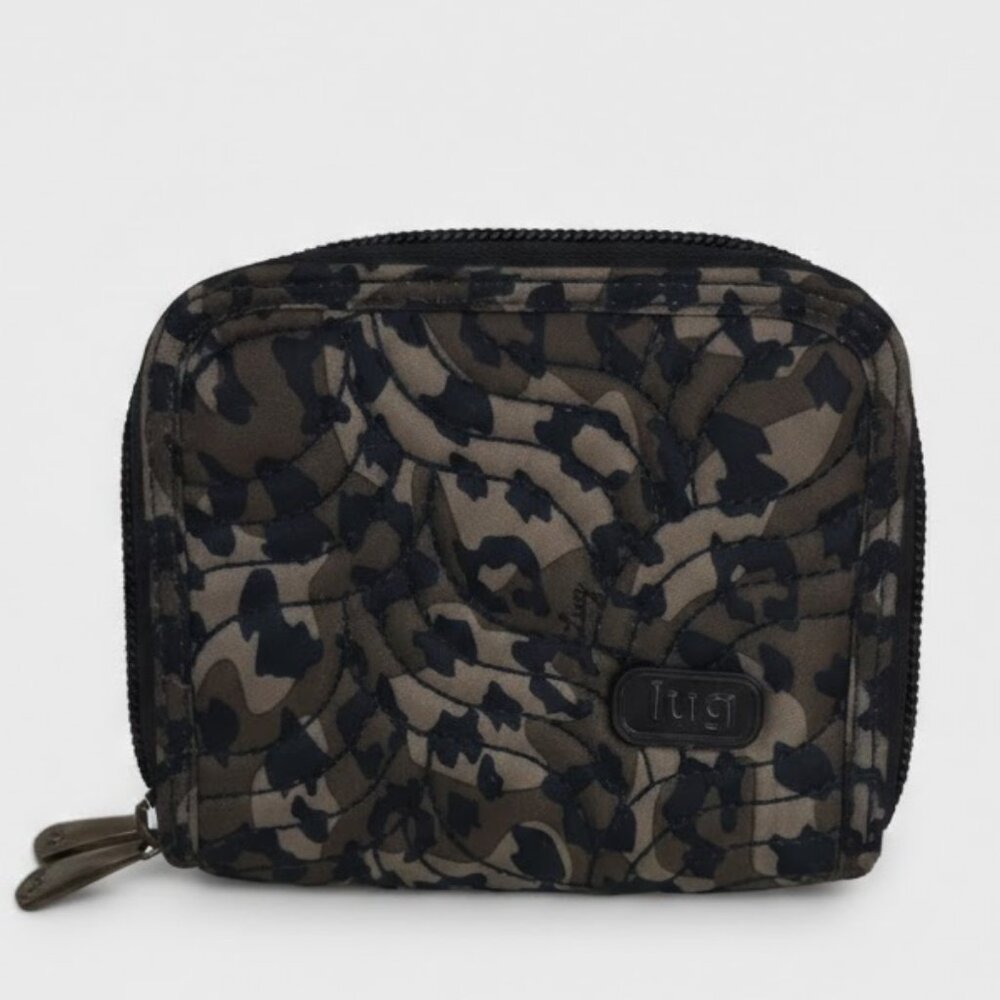 Lug Splits XL Compact Wallet - Quilted Leopard